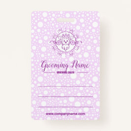 Crachá Ilustração de Cachorro de Cartoon para o Alinhamen