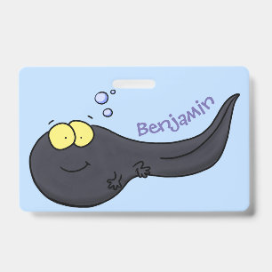 Crachá Ilustração de desenho animado de girino fofo e div
