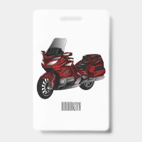 Ilustração de desenho animado de motocicleta de tu