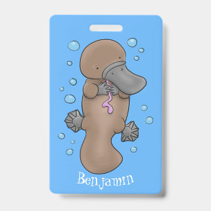 Crachá Ilustração de desenho animado de um adorável bebê 