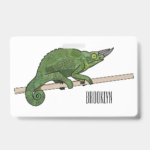 Crachá Ilustração de desenho do campeão de Jackson
