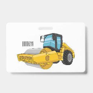 Crachá Ilustração de desenho em rolo de estrada