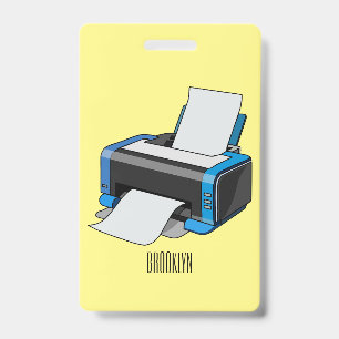 Crachá Ilustração do desenho da impressora