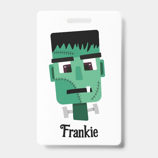 Crachá Ilustração do Monstro de Frankenstein (Frente)