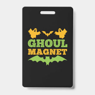 Crachá Ímã de Fantasma do Halloween de Aniversário