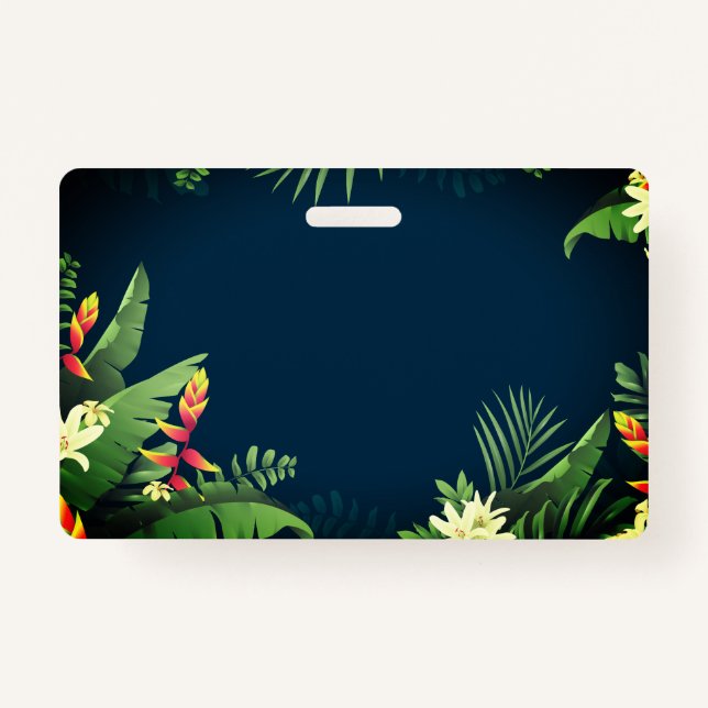 Crachá Impressão havaiano (Frente)