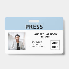 Crachá Imprimir ID de Fotografia Simples