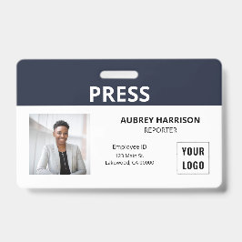 Crachá Imprimir ID de Fotografia Simples