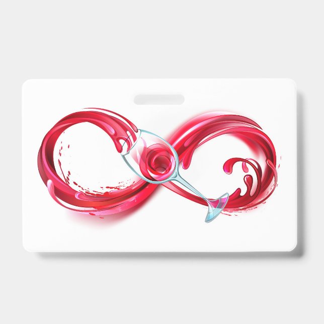 Crachá Infinity with Red Wine (Frente)