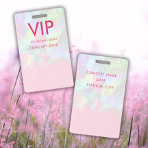 Ingresso de Acesso Total VIP de Nome Holográfico d
