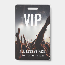 Crachá Ingresso de Acesso Total VIP Personalizado para Ev