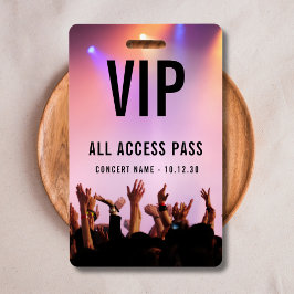 Crachá Ingresso de Acesso Total VIP Personalizado para Ev