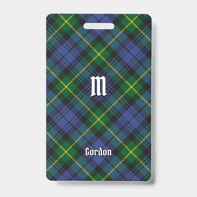 Crachá Insígnia Clan Gordon Tartan (Frente)