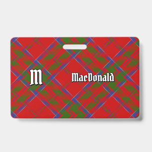 Crachá Insígnia Clan MacDonald de Keppoch Xadrez