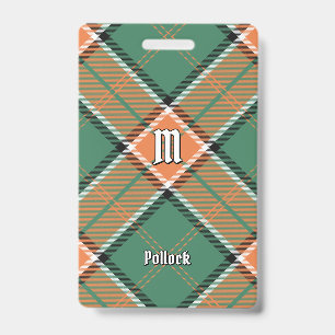 Crachá Insígnia Clan Pollock Tartan