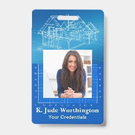 Crachá Insígnia de Arquiteto Lanyard - Ver Verso