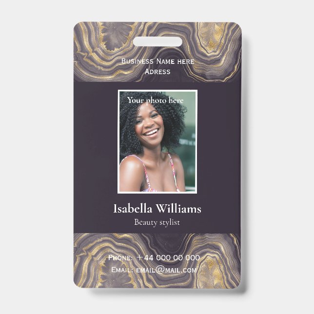 Crachá Insígnia de Membro Institucional ou Comercial Blue (Frente)