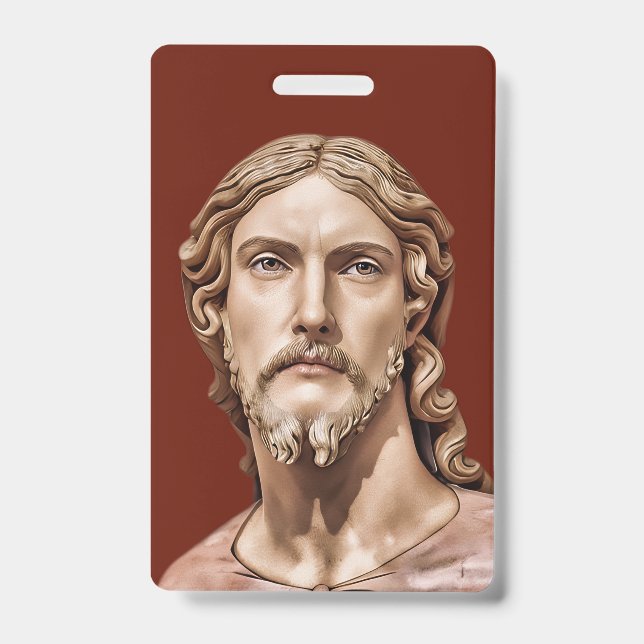 Crachá insígnia de Michelangelo Cristo Salvador (Frente)