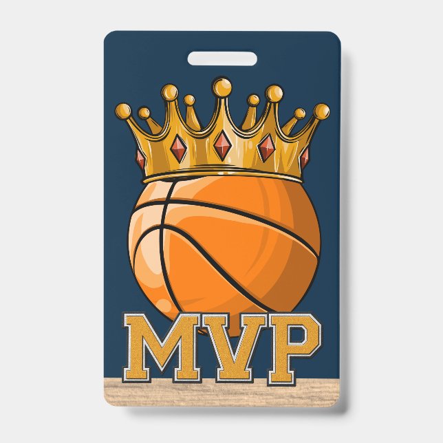 Crachá Insígnia de MVP de Basquetebol (Frente)