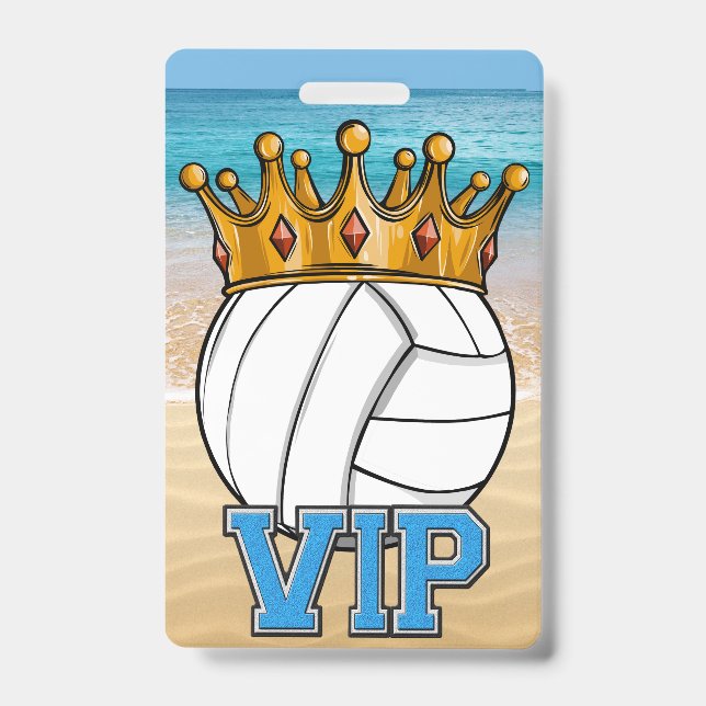 Crachá Insígnia de MVP de Volei de Praia (Frente)