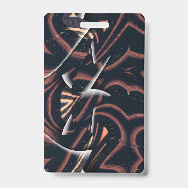 Crachá Insígnia de Padrão de Puzzle Despedaçado (Frente)