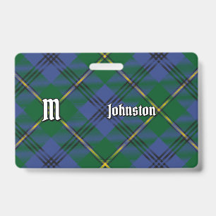 Crachá Insígnia de Tecido Escocês Clan Johnston