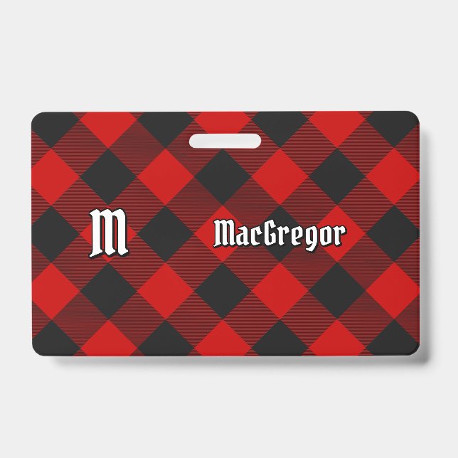 Crachá Insígnia de Xadrez MacGregor Rob Roy (Frente)