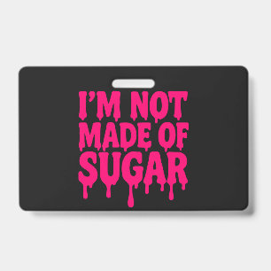 Crachá Insígnia Neon Pink Drip (Preta) – Personalizável