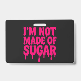 Crachá Insígnia Neon Pink Drip (Preta) – Personalizável