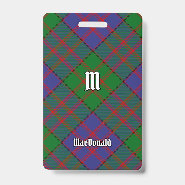 Crachá Insígnia Xadrez Clan MacDonald (Frente)