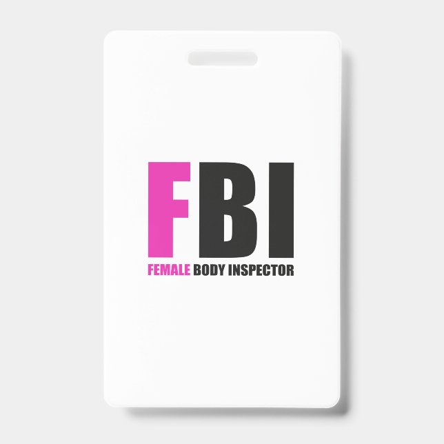 Crachá Inspetora do corpo feminino do FBI (Frente)