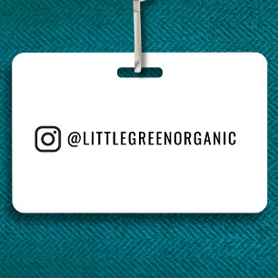 Crachá Instagram ID do Nome do Instagram