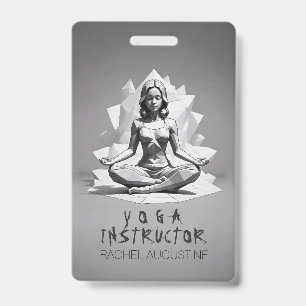 Crachá Instrutor de Meditação de Yoga Mestre de Reiki Bai