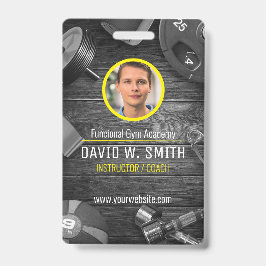 Crachá Instrutor treinador de academia funcional