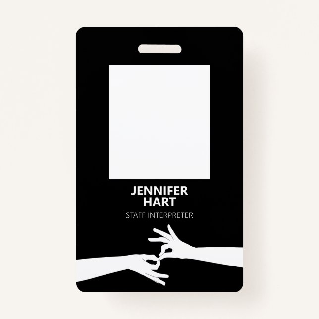 Crachá Intérprete (Frente)