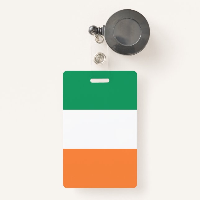 Crachá Irish National Flag, Irish Standard, Banner (Frente com retrátil)