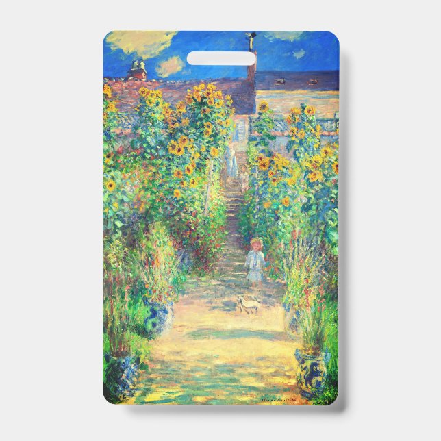 Crachá Jardim de Flores de Monet (Frente)