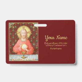 Crachá Jesus Institui a Eucaristia (SAU45; para EMHCs)