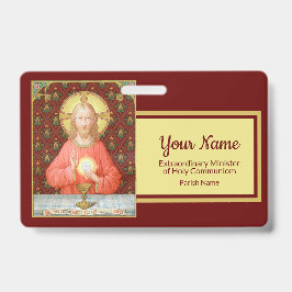 Crachá Jesus Instituindo o Eucarista (SAU45; para EMHC)