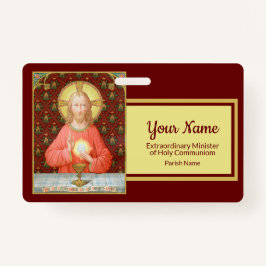 Crachá Jesus Instituindo o Eucarista (SAU45; para EMHC)