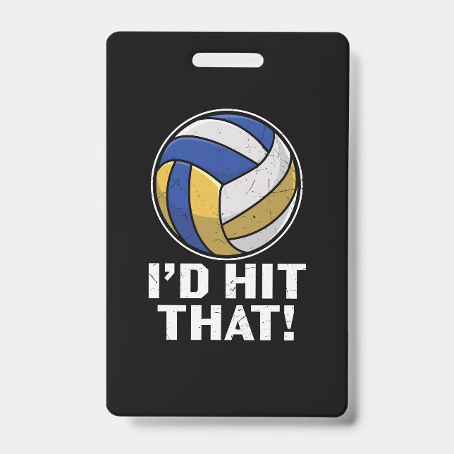 Crachá Jogador de Volei | Eu Daria Tudo (Frente)
