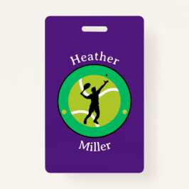 Crachá - Jogador Tênis - Personalizado - Adicionar