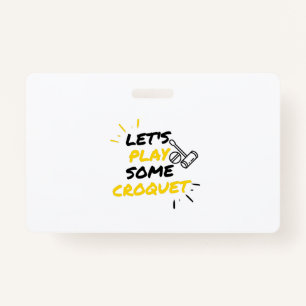 Crachá Jogadores da Croquet