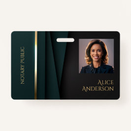 Crachá Jornal elegante de ouro verde luxo