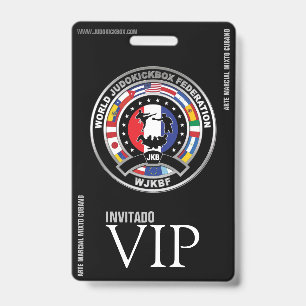 Crachá JUDOKICKBOX - Credencial Vip