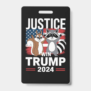 Crachá Justiça Para Peanut Vencer Trump 2024