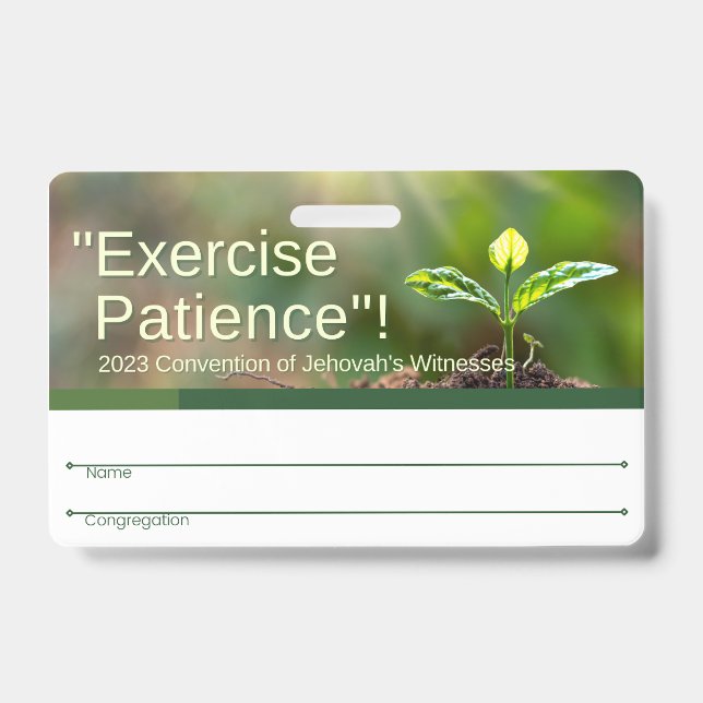 Crachá JW | 2023 Regional Conv Inglês e Espanhol (Frente)