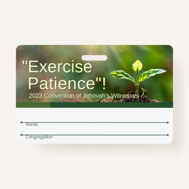 Crachá JW | 2023 Regional Conv Inglês e Espanhol (Frente)