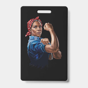 Crachá Kamala Harris 2024 Rosie The Riveter Chilless Cat
