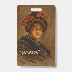 Crachá Karama: Atriz Geisha do Romance Japonês